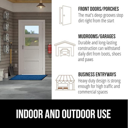 GORILLA GRIP Waterproof Traffic Guard Door Mat, 2 Pack Heavy Duty Entryway Mats - Image 7