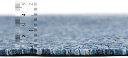 Unique Loom Collection Casual Transitional Solid Heathered Indoor/Outdoor - Image 2