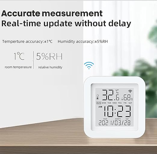 Smart WiFi Temperature Humidity Monitor: TUYA Wireless Temperature Humidity - Image 4