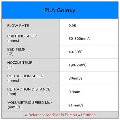 AMOLEN PLA 3D Printer Filament, PLA PrintingFilament Starry Sky Series Pla - Image 8
