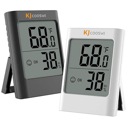 Humidity Gauge, 2 Pack Indoor Thermometer by KJCOOSWI
