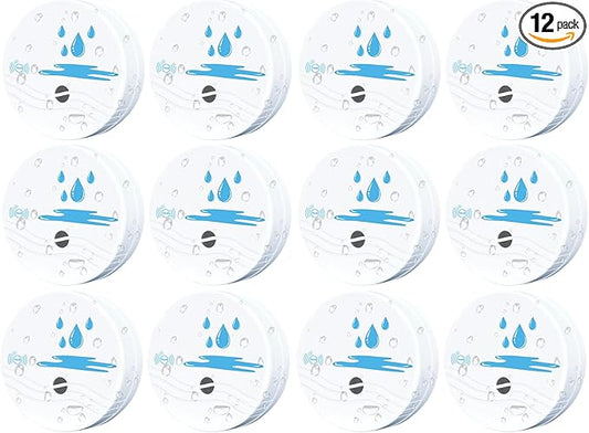 12 Pack Water Leak Detectors for Home, 100dB Waterproof Water Sensor Alarm Leak by Unknown