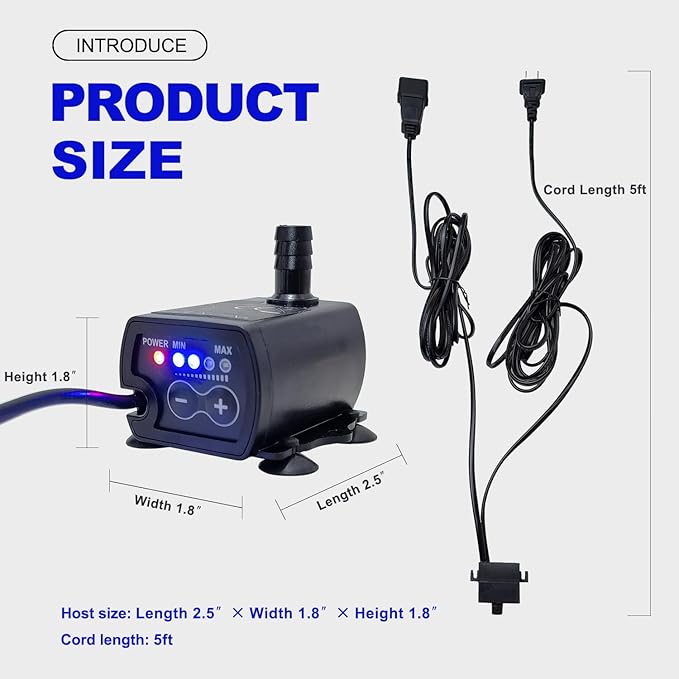 Automatic Small Sump Pump For Dehumidifier, 13FT Lift, 4 Level Flow Control - Image 6
