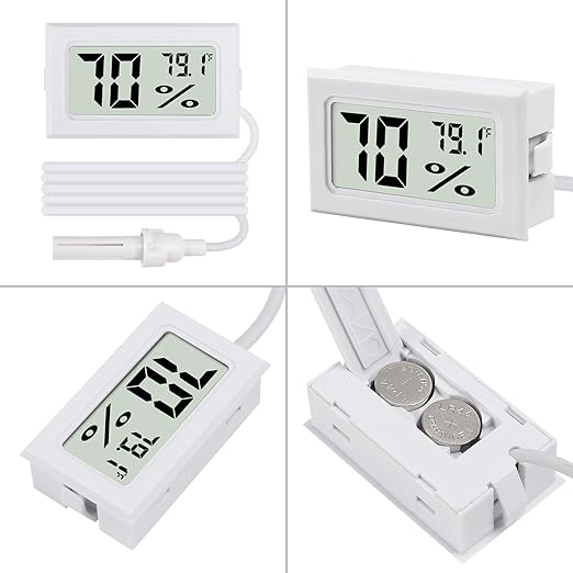 3Pcs Fahrenheit Thermometer Hygrometer Mini Digital - Image 3