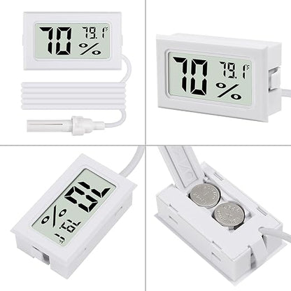 3Pcs Fahrenheit Thermometer Hygrometer Mini Digital - Image 3