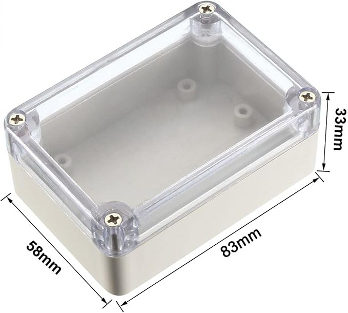 uxcell 83x58x33mm Electronic Waterproof IP65 Sealed ABS Plastic DIY Junction - Image 3