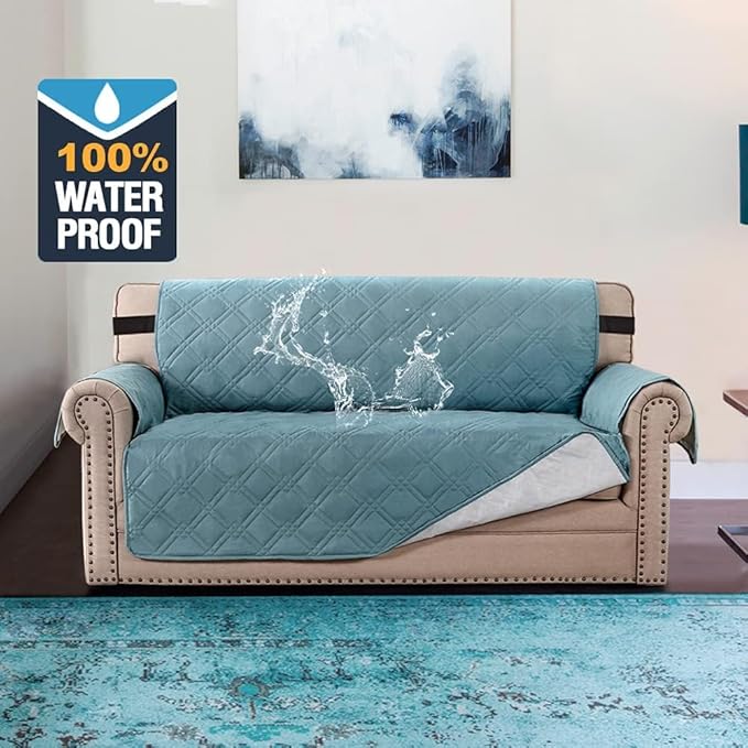 H.VERSAILTEX 100% Waterproof Sofa Slipcover Washable Loveseat Cover - Image 3