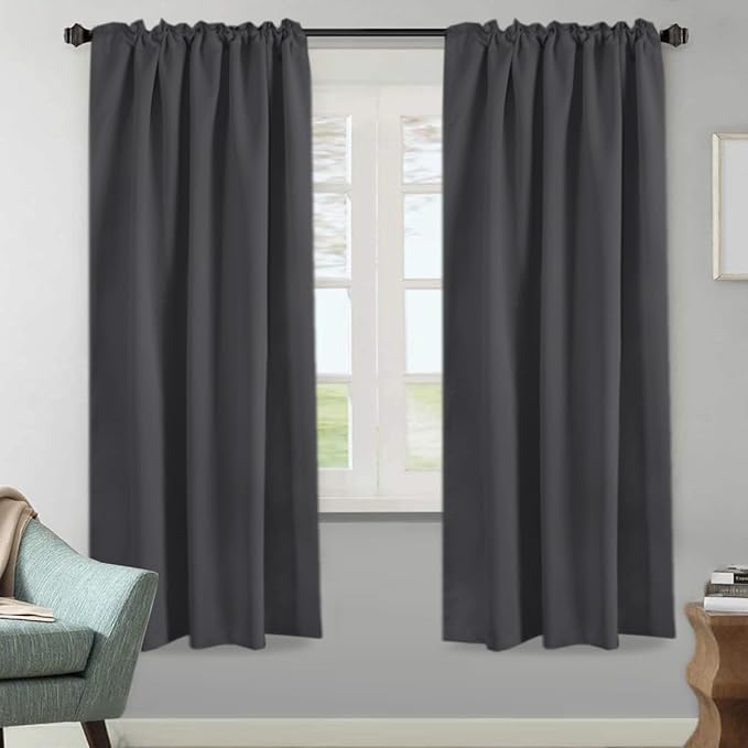 H.VERSAILTEX Blackout Curtains Thermal Insulated Window Treatment Panels Room - Image 2