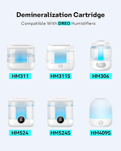 Leemone 6-Pack Humidifier Demineralization Cartridge Compatible - Image 3