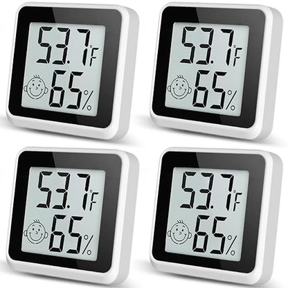 Indoor Humidity Meter Hygrometer 4Pack, Room Thermometer by Vaikby