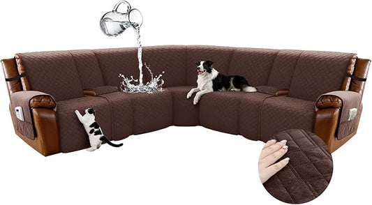 Arfntevss Waterproof Recliner Sectional Couch Covers by Arfntevss