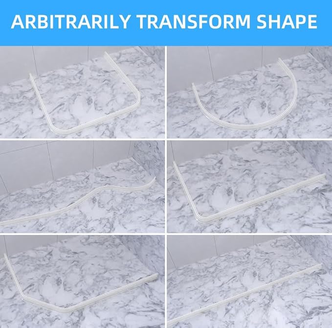 Duzzy 39 Inch Shower Threshold Water Dam, Shower Water Guard to Keep Water in - Image 5