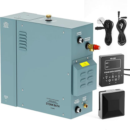 12KW Commercial Self-Draining Steam Generator Shower System Home Steam Bath Spa by Unknown