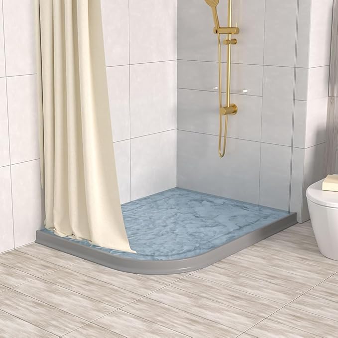 Duzzy 67 Inch Shower Threshold Water Dam, Shower Water Guard to Keep Water in - Image 7