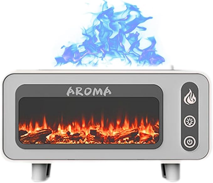 Humidifiers For Bedroom, Fireplace Fire Aromatherapy Diffuser | 200Ml USB Quiet - Image 8