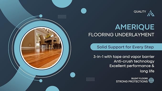 400SQFT AMERIQUE 2MM Premium Flooring Padding 3-in-1 Heavy Duty Foam Blue - Image 2
