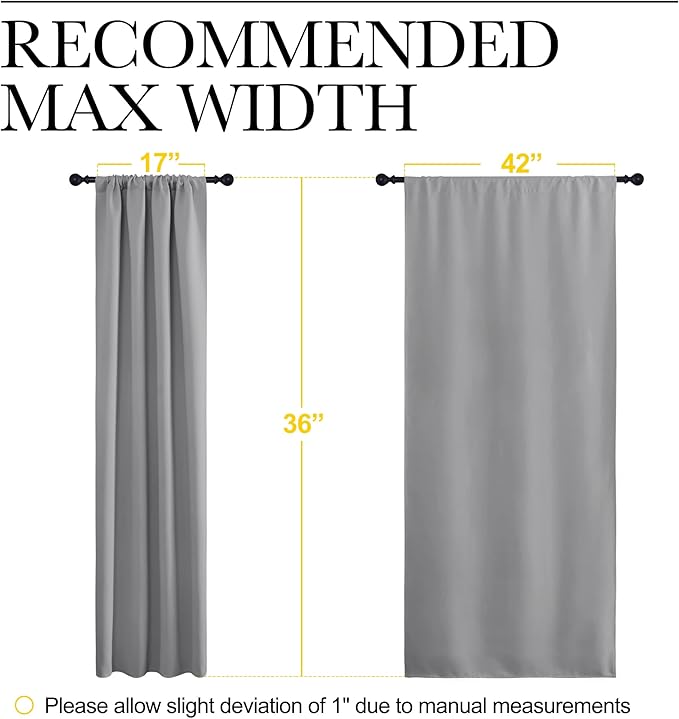 NICETOWN RV Blackout Curtains for Camper Windows, Short Room Darkening Curtains - Image 7