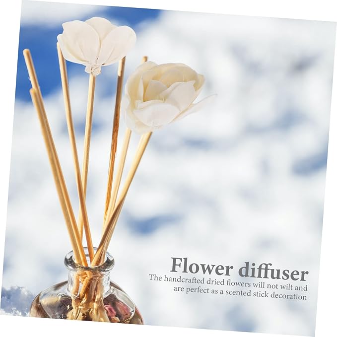 OUNONA 6pcs Fragrance Flower Diffusers Fireless Aroma Flower Sticks - Image 8