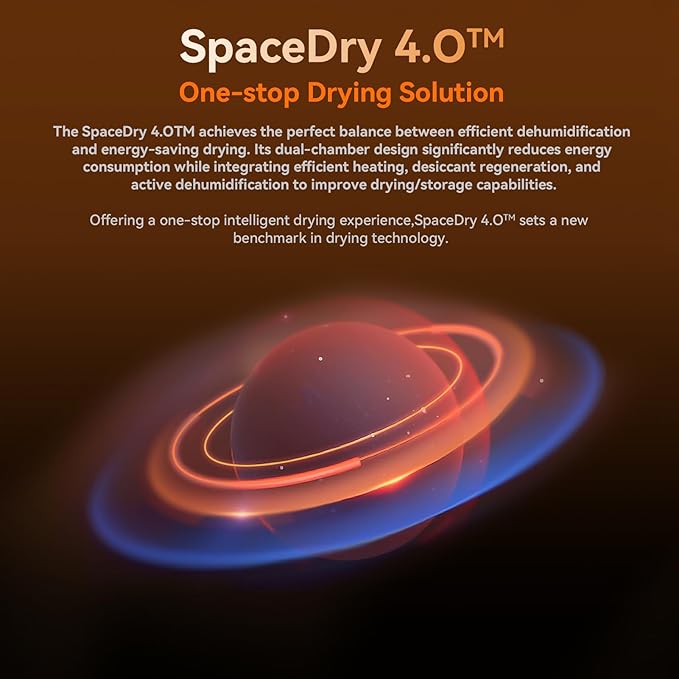 Creality Filament Dryer Box, Space PI X4 Dry Box 4 Spool, 200W PTC 3D Printer - Image 7