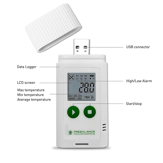 Freshliance USB Temperature Humidity Data Logger, Reuseable Temperature - Image 4