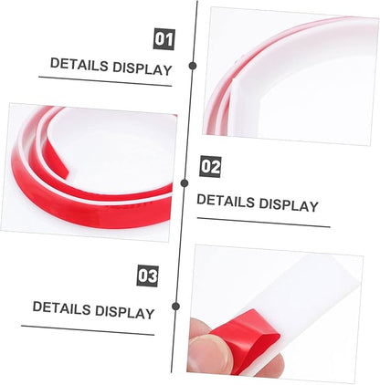 Angoily 2pcs Silicone Countertop Water Retaining Strip Self-adhesive Bathroom - Image 3