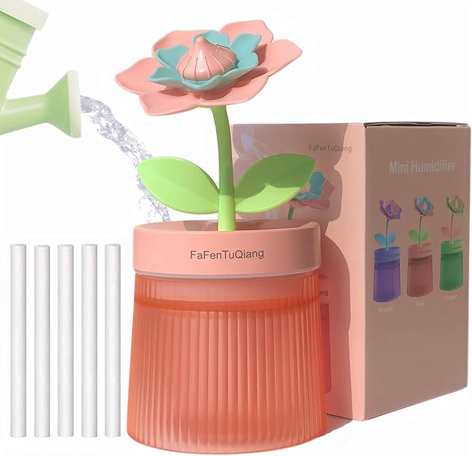 Bedroom Mini Humidifier Cute, Auto Shut Off 260ml by FaFenTuQiang