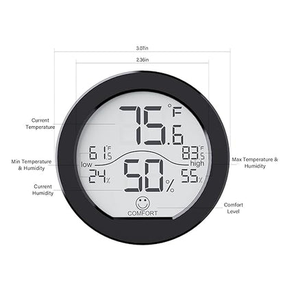 SECRUI Hygrometer Thermometer for Room Temperature Humidity Meter Indoor - Image 5