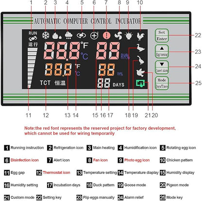 Fully Automatic XM-18S Incubator Controller Thermostat Temperature Humidity - Image 4