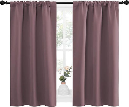 NICETOWN Kitchen Curtains, Short Blackout Curtains & Drapes, Small Window - Image 2