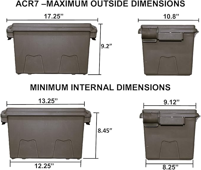 MTM ACR7-18 Ammo Crate Utility Box, survival or hunting gear storage, O-Ring - Image 4