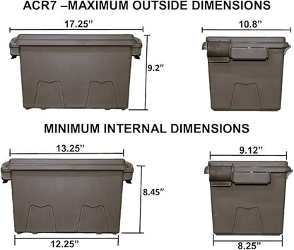 MTM ACR7-18 Ammo Crate Utility Box, survival or hunting gear storage, O-Ring - Image 4