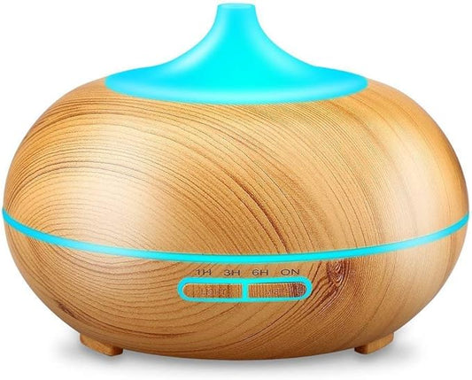 Aroma Essential Oil Diffuser, JoySusie 500ml Wood Grain Ultrasonic Cool Mist by JoySusie