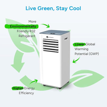 DR.PREPARE 8, 000 BTU Portable Air Conditioner, Dehumidifier, Fan & Sleep Modes - Image 8