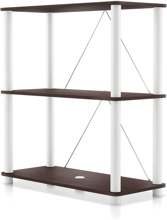Homes: Inside + Out Apexa Modern 3-Tier Wide Shelving Units, Collectibles by HOMESInsideOut