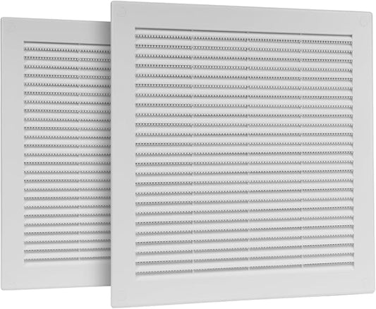 2-Pack 12" x 12" Square Air Vent Cover – White Plastic Vent Deflector by Unknown