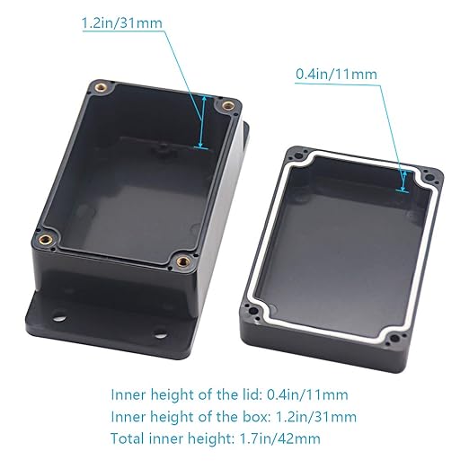 Zulkit Junction Box ABS Plastic Dustproof Waterproof IP65 Universal Electrical - Image 6