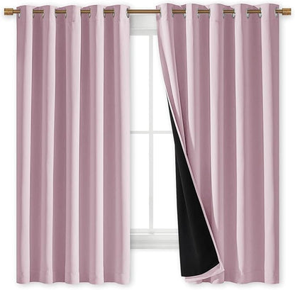 NICETOWN 100% Blackout Window Curtain Panels, Heat and Cold Blocking Drapes - Image 3