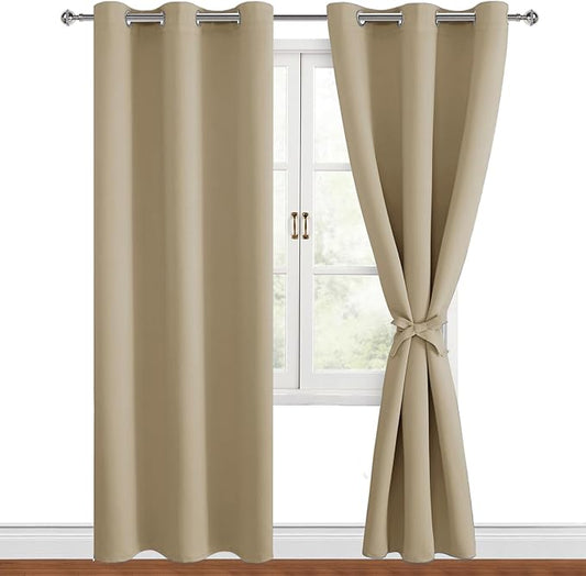 Hiasan Blackout Curtains for Bedroom, 42 x 84 Inches Long by Hiasan