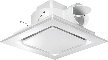 Bathroom Exhaust Fan 12" Panel Ultra Quiet without Light（10x10 Mount）, 1.0 Sone by Orsong