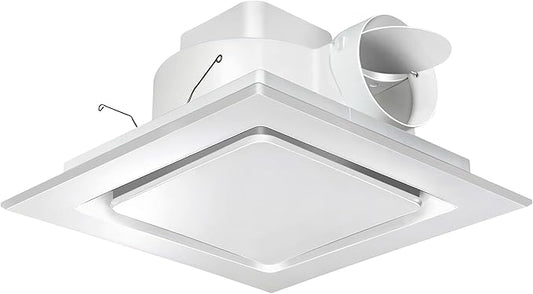 Bathroom Exhaust Fan 12" Panel Ultra Quiet without Light（10x10 Mount）, 1.0 Sone by Orsong
