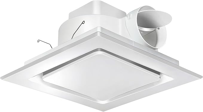 Bathroom Exhaust Fan 10" Panel Ultra Quiet without Light（8x8 Mount） by Orsong