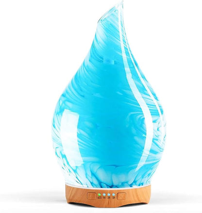 Porseme 280ml Essential Oil Diffuser Glass Color Changing Aroma Air Diffusers by Porseme