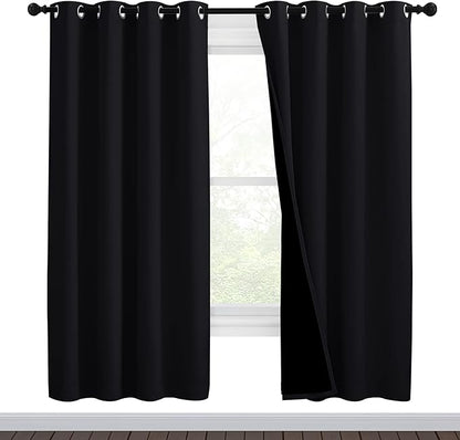 NICETOWN High-End Thermal Curtains, Full Blackout Curtains 72 Inches Long by NICETOWN