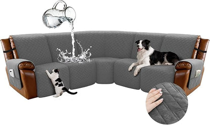 Arfntevss Waterproof Recliner Sectional Couch Covers by Arfntevss