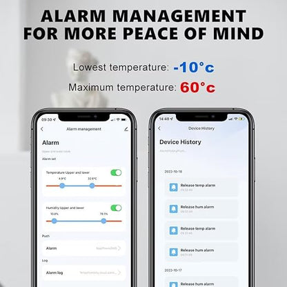 WiFi & Bluetooth Temperature and Humidity Sensor, No Hub Required, Compatible - Image 6