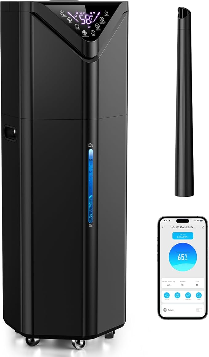 5Gal Humidifiers for Bedroom Large Room up to 2800ft², APP/Remote Control by Aerzy