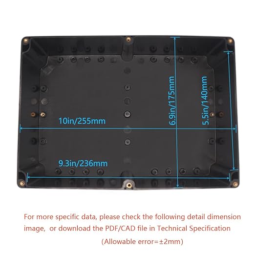 Junction Box, Zulkit Project Box IP65 Waterproof Outdoor Box ABS Plastic - Image 5