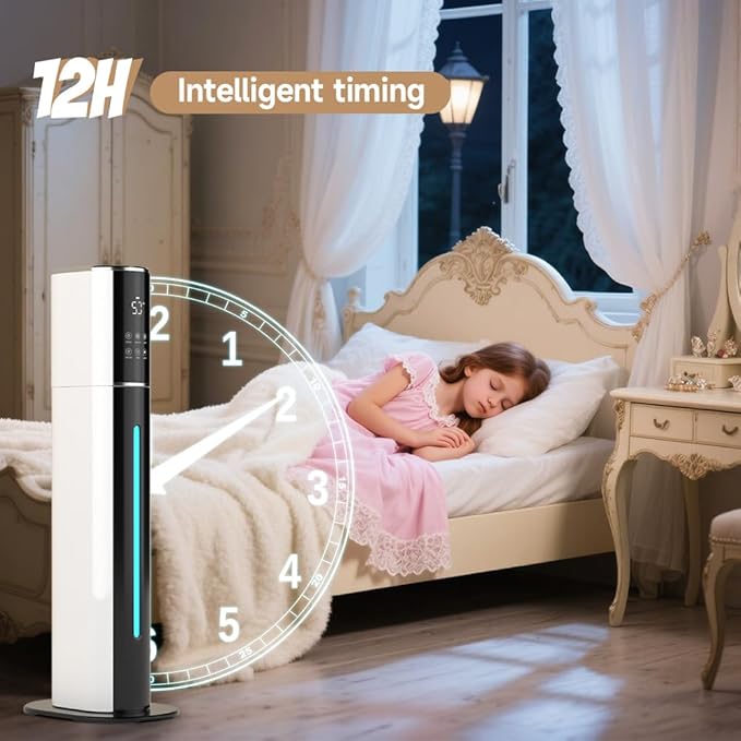 2.4Gal/9L Top Fill Quiet Ultrasonic Humidifier - Image 9
