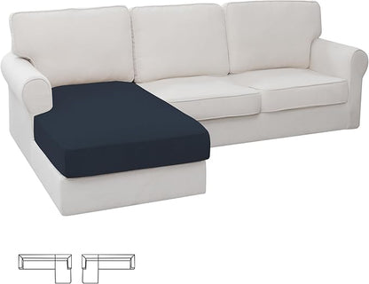 Easy-Going Stretch Sectional Couch Covers 1 Piece Chaise Lounge Slipcover L by Easy-Going