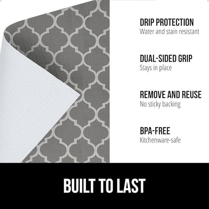 GORILLA GRIP DripGuard Shelf Liner, Non-Adhesive Drawer and Kitchen Cabinet - Image 2
